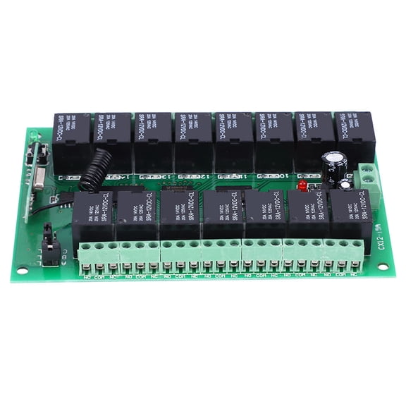 Riousery Wireless Remote Controller Switch Transmitter DC 12V 15 Channel Relay Receiver Board (115 mm / 4.53 inches)