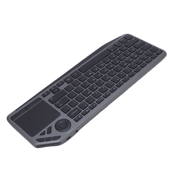 Riousery Wireless Touch Keyboard with Touchpad, 2.4G & Bluetooth Dual Mode, 78 Keys, 7 Color Backlight, TV Keyboard for Laptop, Tablet, Smart TV, 16.14 in / 41 cm