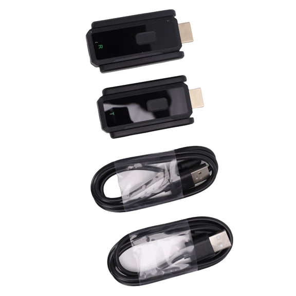 Riousery Wireless Transmitter and Receiver 1080P HD 5G Wifi Extender Black