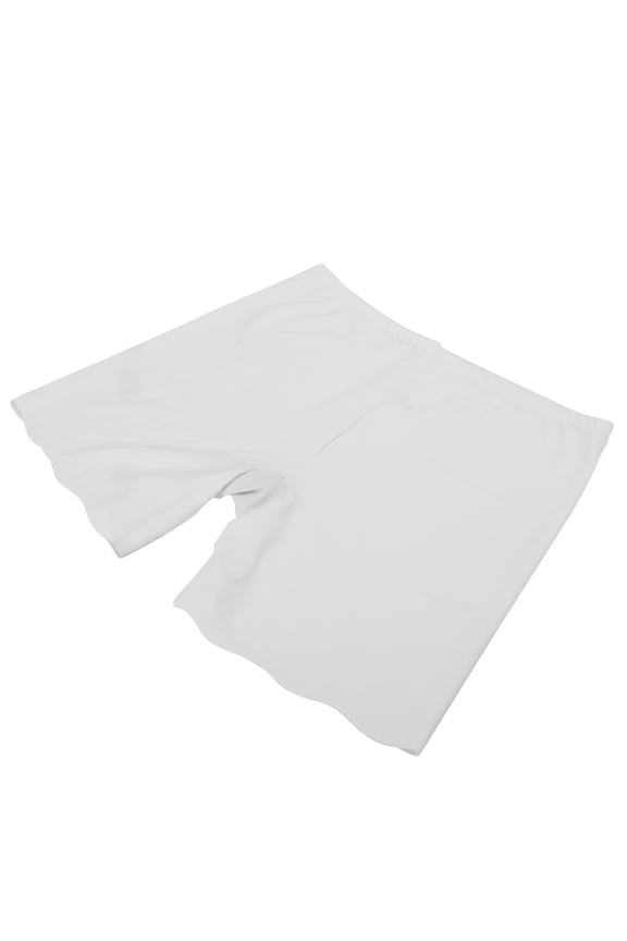 Women Slip Shorts Stretchy Lightweight Anti Chafing Women Leggings for Under Dress White M (11 inches / 28 cm)