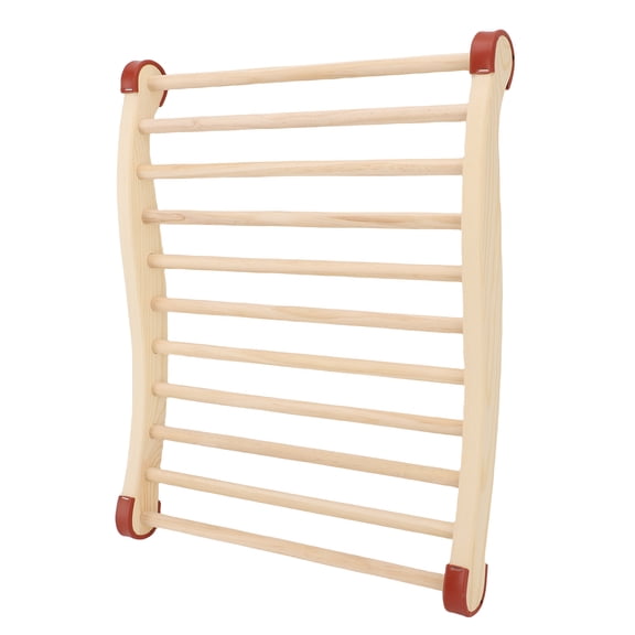 Riousery Wood Sauna Backrest Anti Slip S Shape Spa Support Kit with Felt Pad, Hat, and Slippers, 5-Piece Sauna Equipment Set, 15.74 x 19.68 inches / 40 x 50 cm