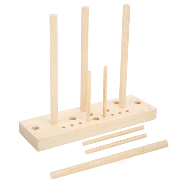 Riousery Wooden Bow Maker for Ribbon Multi Size Adjustable Tool with Board and Sticks for DIY Crafts Party Decorations Hair Bows Gift Wrapping (7.09 inches / 18 cm)