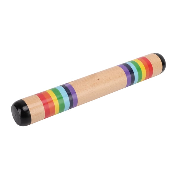 Riousery Wooden Rain Stick Maker Rainfall Rattle Tube Shaker Baby Toy Orff Percussion Musical Instrument for Kids Early Music Education 13.8 Inches Colorful