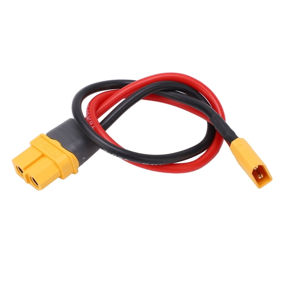 Riousery XT60 Female to XT30 Male Adapter Cable Plug Connector 16AWG Silicone Wire for RC Cars Boats Drones 9.3 inches / 23.5 cm