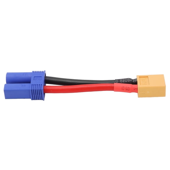 Riousery XT60 to EC5 Cable for RC Car and Airplane Models, High Safety 12AWG Soft Silicone Durable Connector Adapter Line, 3.74 inches / 9.5 cm