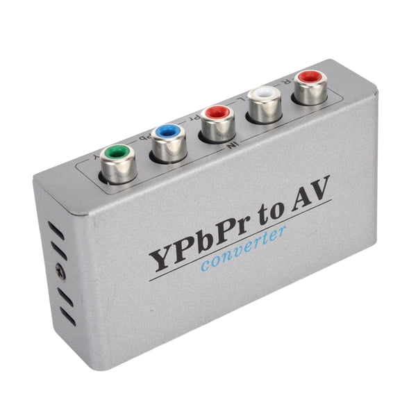 Riousery YPbPr to AV Converter 1080P60 YPbPr Video Capture to CVBS Component Video Adapter with L/R Sound