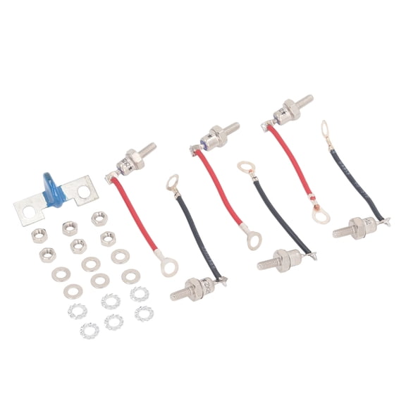 Riousery ZX25A Diode Resistor Kit with Washers Nuts Generator Diode Electronic Components for Stamford RSK1001 Rectifier Wheel