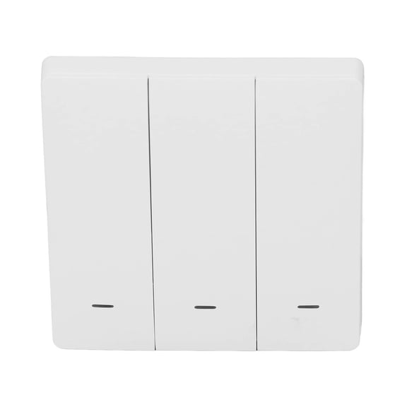 Riousery Zigbee Smart Switch 3 Push Button APP Remote Control Wireless Power Controller for Home Appliances, Mobile Phone Control Smart Home Scene Switch (3.94 inches / 10 cm)