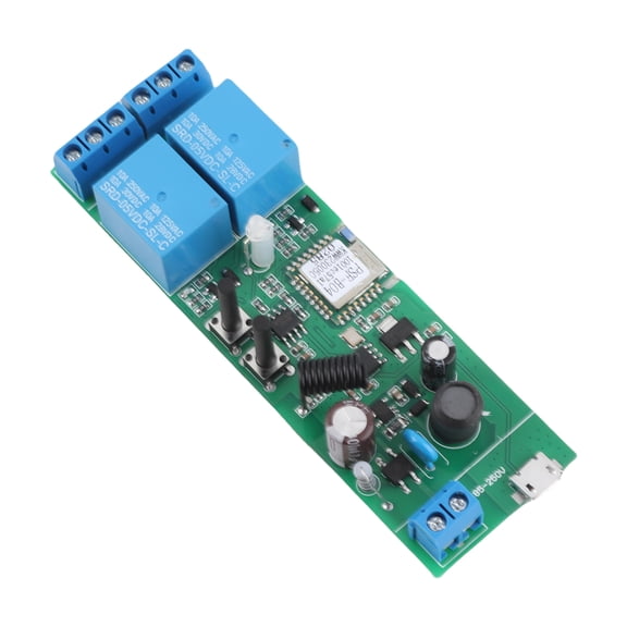 Riousery eWeLink Smart WiFi Switch Module 2CH AC85-250V Universal Wireless Relay Receiver with Timer Phone APP Remote Control Voice Command Compatible with Alexa Google Home for Smart Home Automation