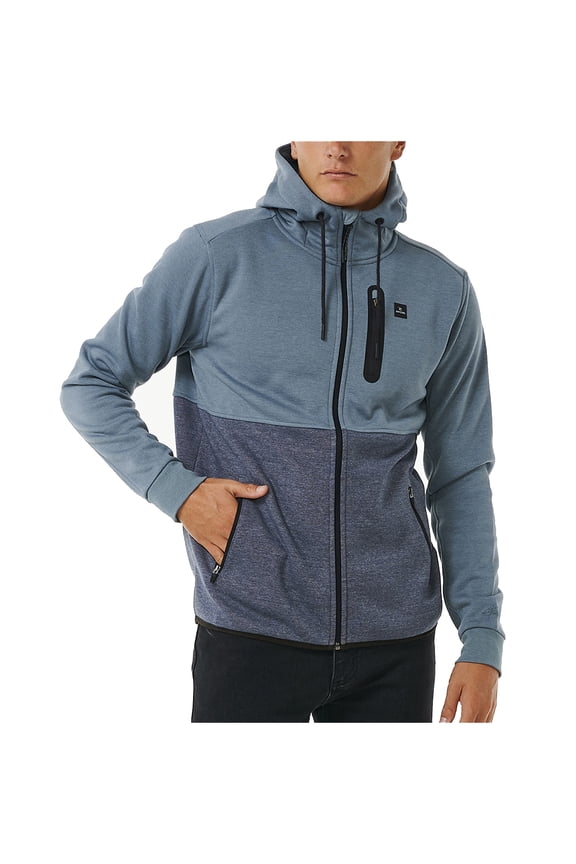 Anti Series Departed Full Zip Fleece Mineral Blue in size X Large
