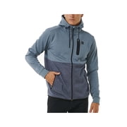 Rip Curl Anti Series Departed Full Zip Fleece Mineral Blue in size XX Large