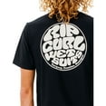 thumbnail image 1 of Rip Curl BLACK Men's Wetsuits Icon Short Sleeve T-Shirt, S, 1 of 7