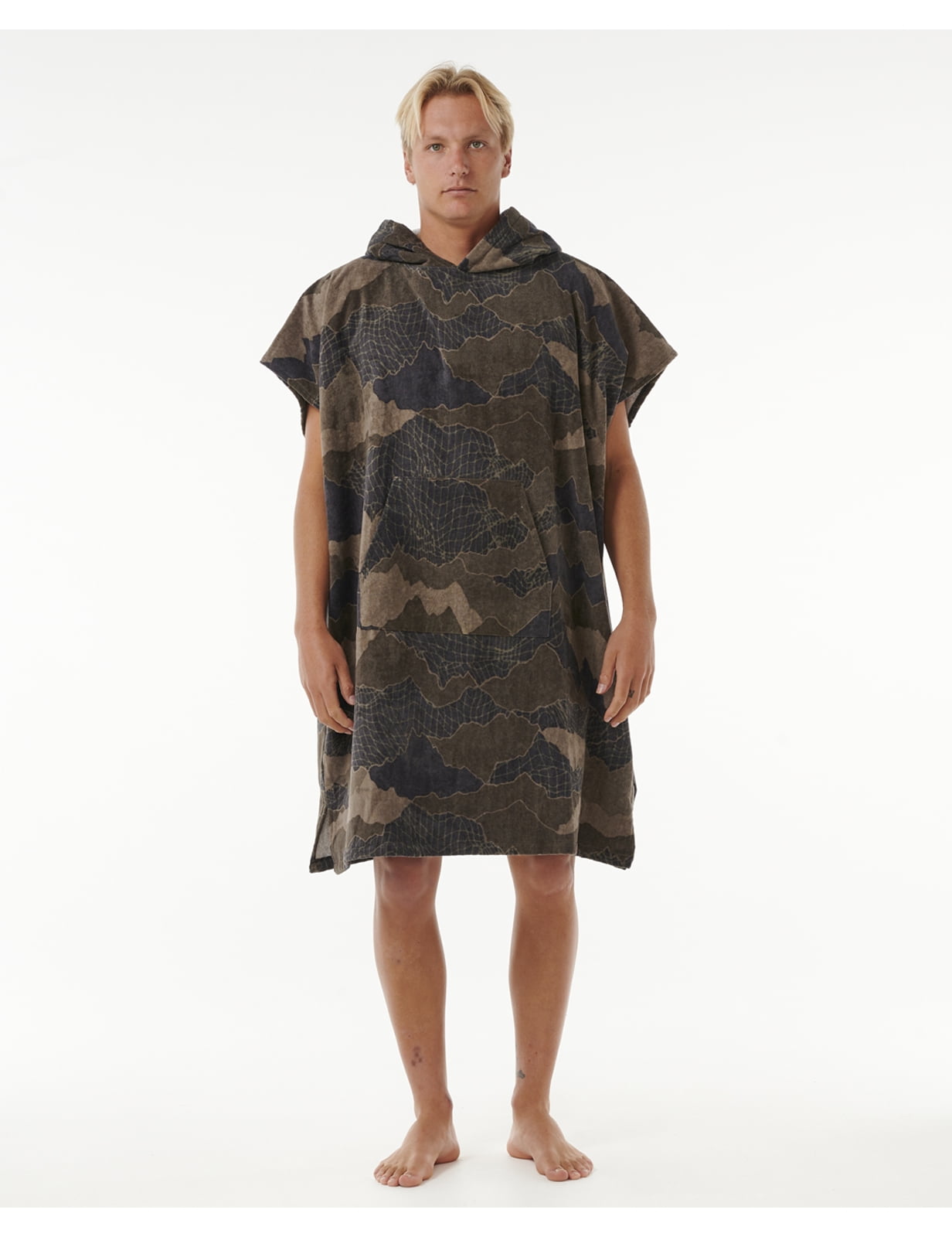 Rip Robe Rip Curl Combo Hooded Changing Robe Black/Olive men - Walmart.com