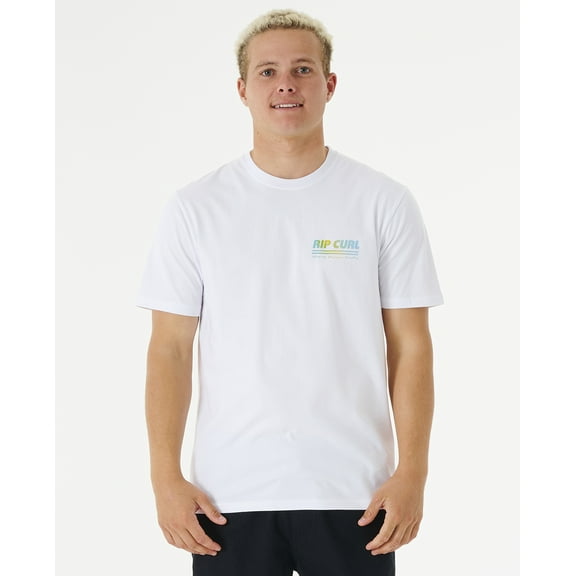 Rip Curl Cotton SS T-Shirt ~ Surf Revival Decal white