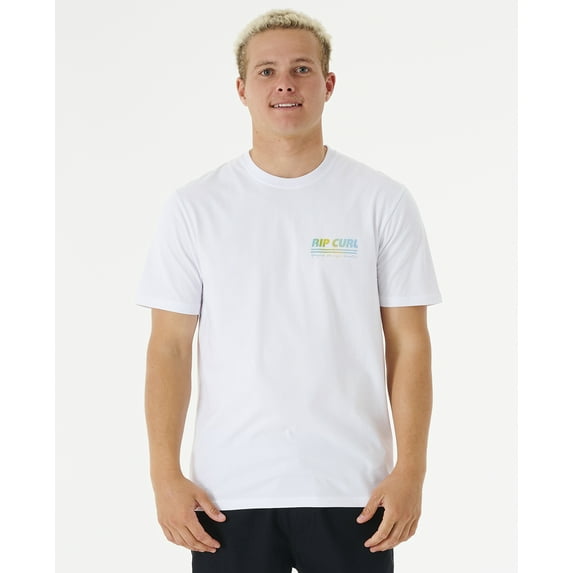 Rip Curl Cotton SS T-Shirt ~ Surf Revival Decal white