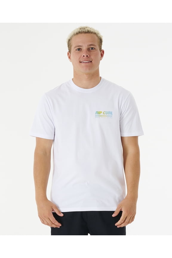 Cotton SS T-Shirt ~ Surf Revival Decal white