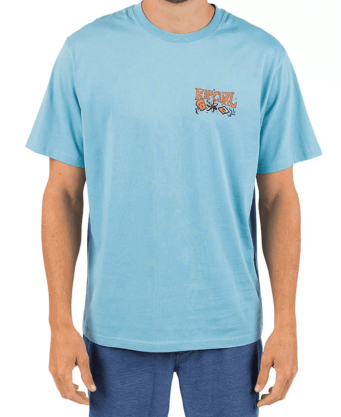 RIP CURL☆Padang Padang 25 Barong Tee コットン 半袖 Tシャツ Padang Padang 25 Barong Tee - Bone - Surf Clothing for mens