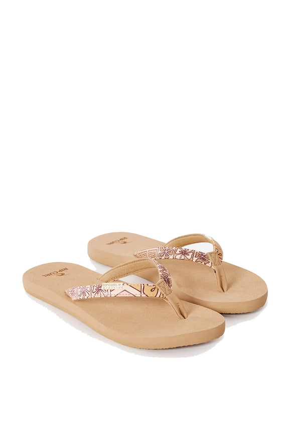 Freedom Bloom Flip Flops Bright Peach women in size US 6