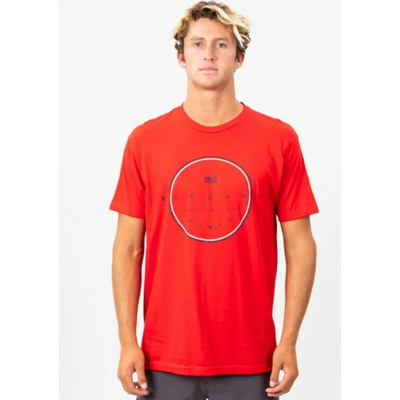 Rip Curl Liberty Seal Men's Red Premium Tee, Medium