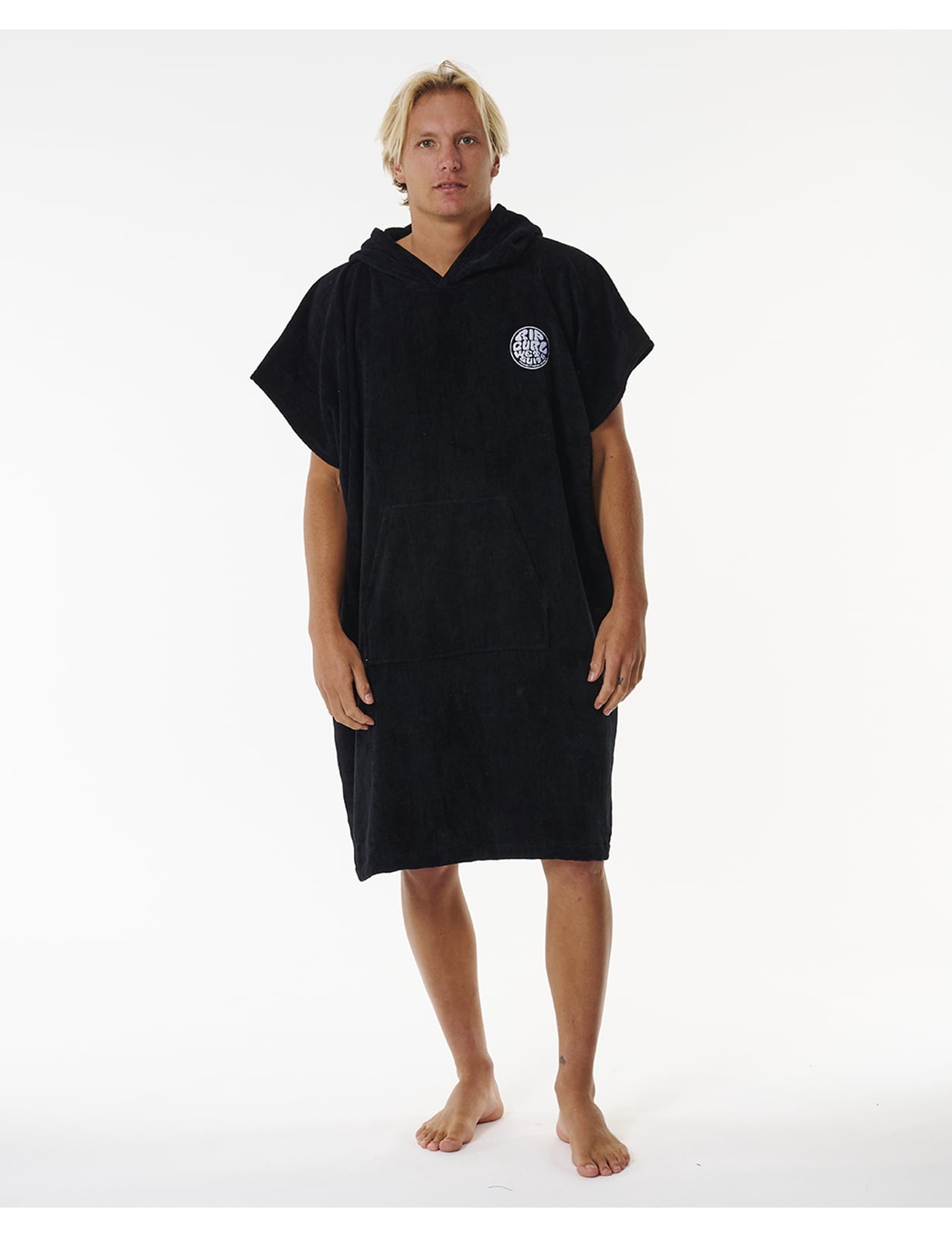 Rip Robe Rip Curl Logo Hooded Changing Robe Black men - Walmart.com