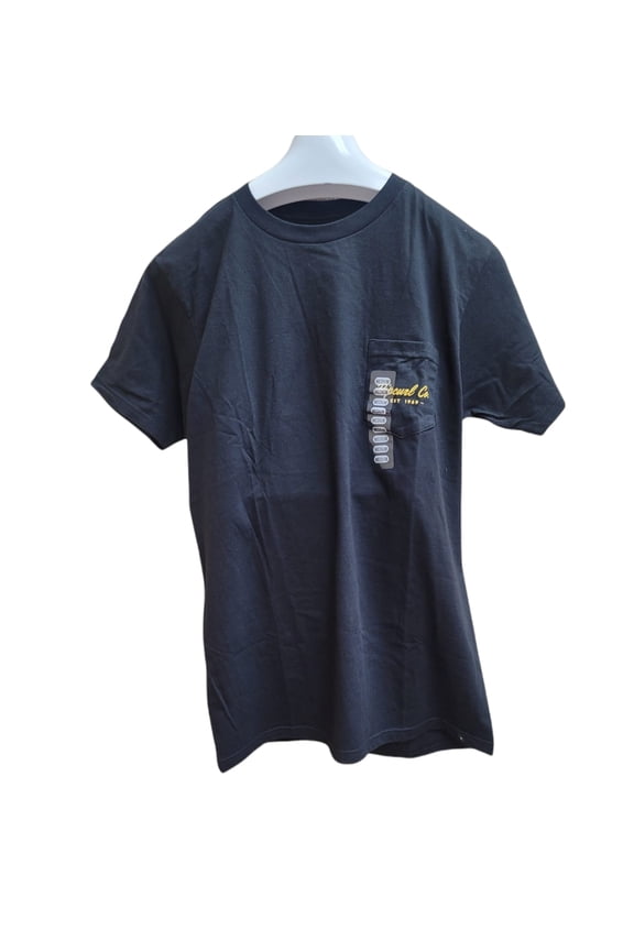 Men's BLACK Parakeet Crew Neck Short Sleeve Tee, L
