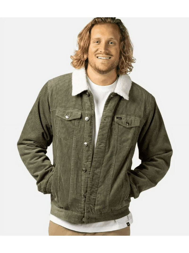 Rip Curl Men's Dusty Olive State Cord Jacket, Medium - Walmart.com
