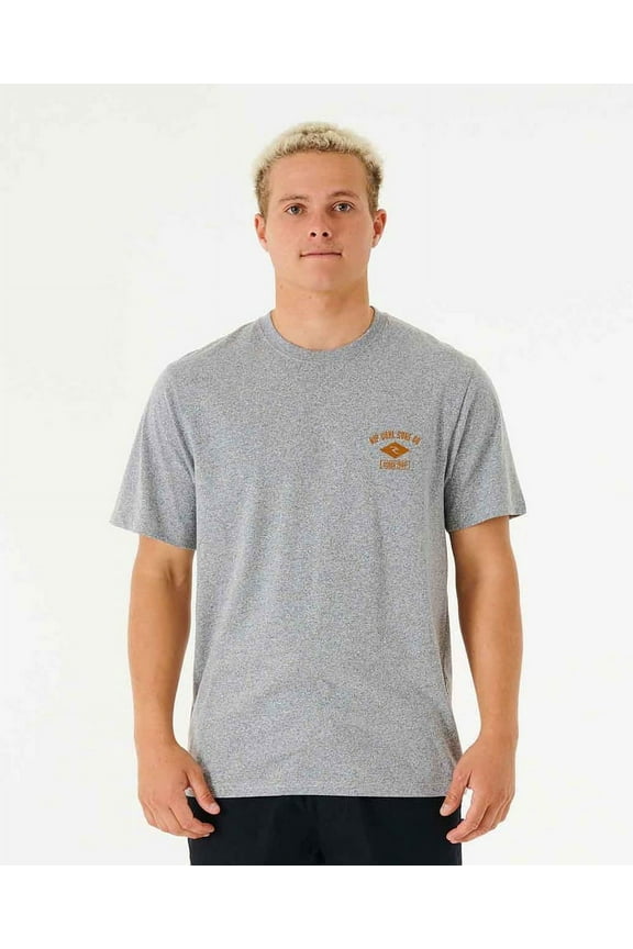 Men's GREY MARLE Ezzy Embroidery Logo Short Sleeve Tee, 2XL