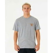 Rip Curl Mens GREY MARLE Ezzy Embroidery Logo Short Sleeve Tee, M