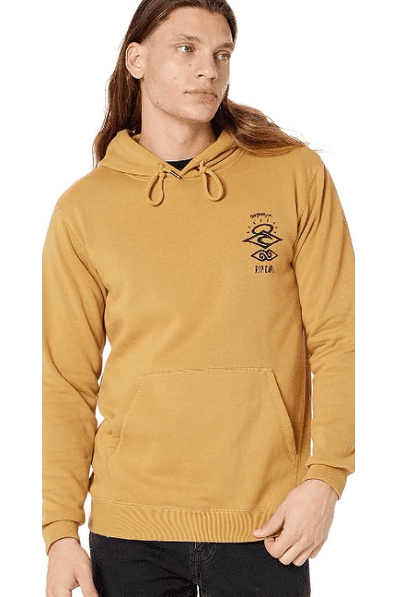 Men's Mustard Search Icon Pullover Hoodie, 2XL