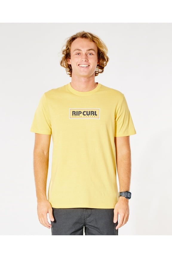 Men's Organic Cotton T-Shirt ~ Big Mumma Icon retro yellow