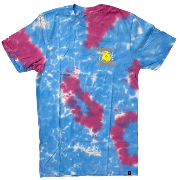 Rip Curl Men s Scorched Palm Retro Vintage Tie Dye Tee T Shirt Small Blue Tie Dye Walmart Business Supplies
