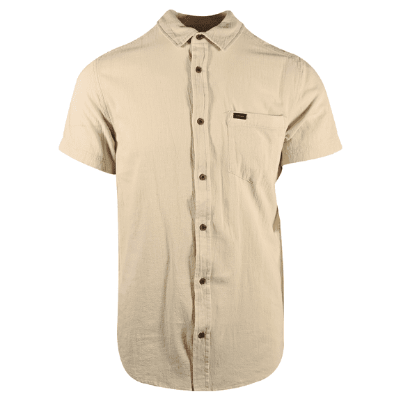 Rip Curl Men's Shirt Bone Linen Short Sleeve Woven (S12)