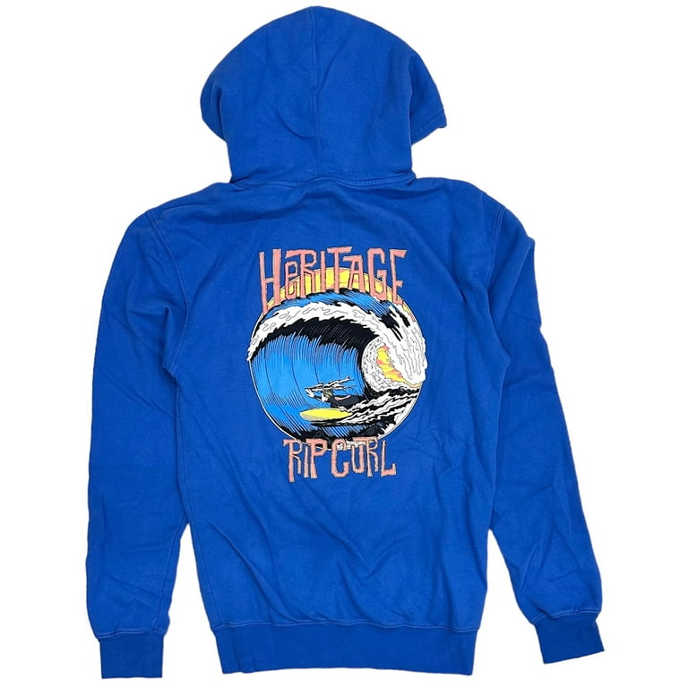 Rip Curl Men s X Heritage Surf Shop Curren Hoodie Sweatshirt Medium Blue