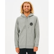 Rip Curl Mens Zip Hooded Fleece  Wetsuit Icon grey marle