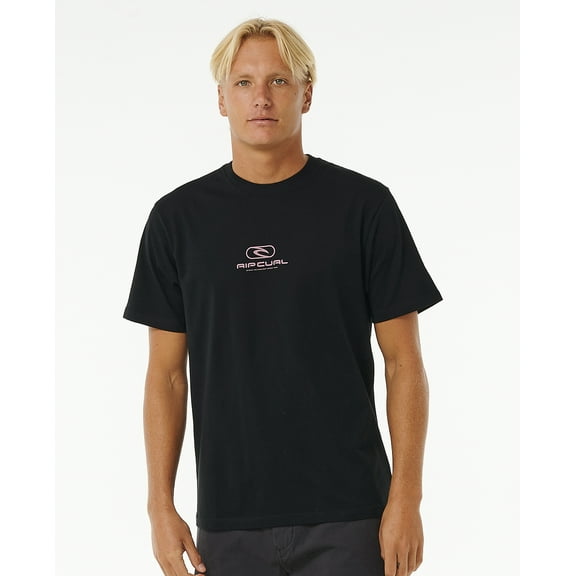 Rip Curl Mens Cotton SS T-Shirt ~ Pill Icon black