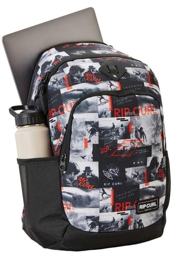 Ozone 30L Backpack Bag With Laptop Sleeve Compartment in Black/Grey