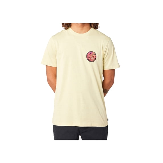 Rip Curl Passage Short Sleeve T-Shirt Vintage Yellow men in size Medium