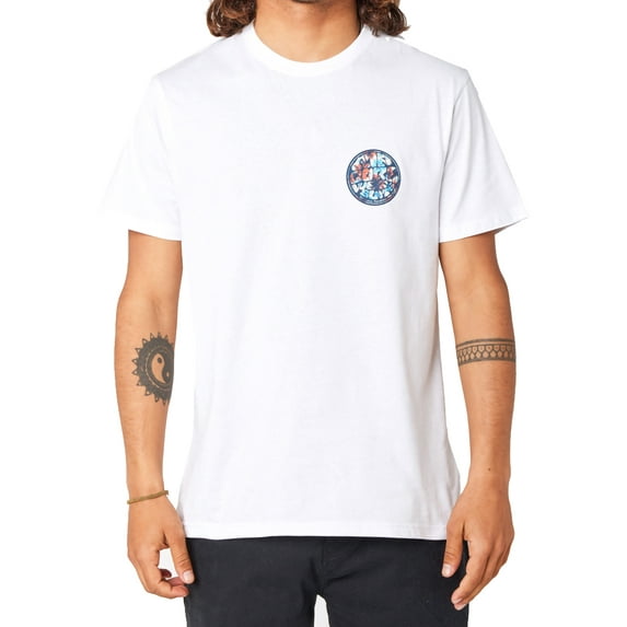 Rip Curl Passage Short Sleeve T-Shirt White men in size Medium