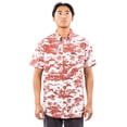 thumbnail image 1 of Rip Curl RED Men's Hawaii Island Time Short Sleeve Button Front Shirt, L, 1 of 3