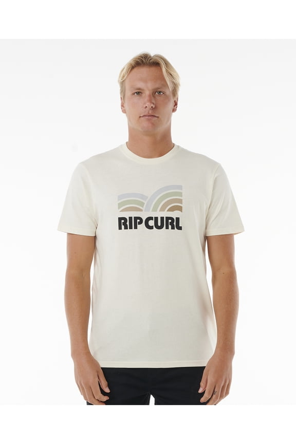 Surf Revival Capture Short Sleeve T-Shirt Bone men in size Large