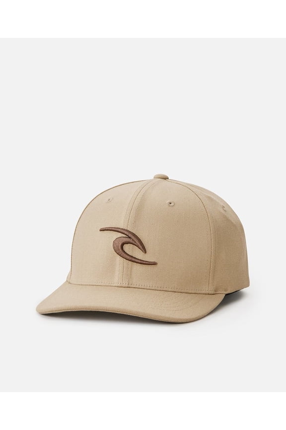 Tepan Flexfit Mens Sand Brown Curve Cap