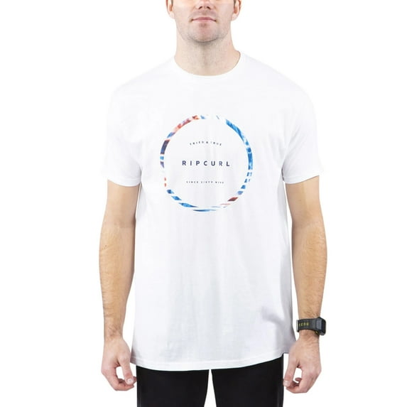 Rip Curl WHITE Men's Tried and True Prem T-Shirt, US Small