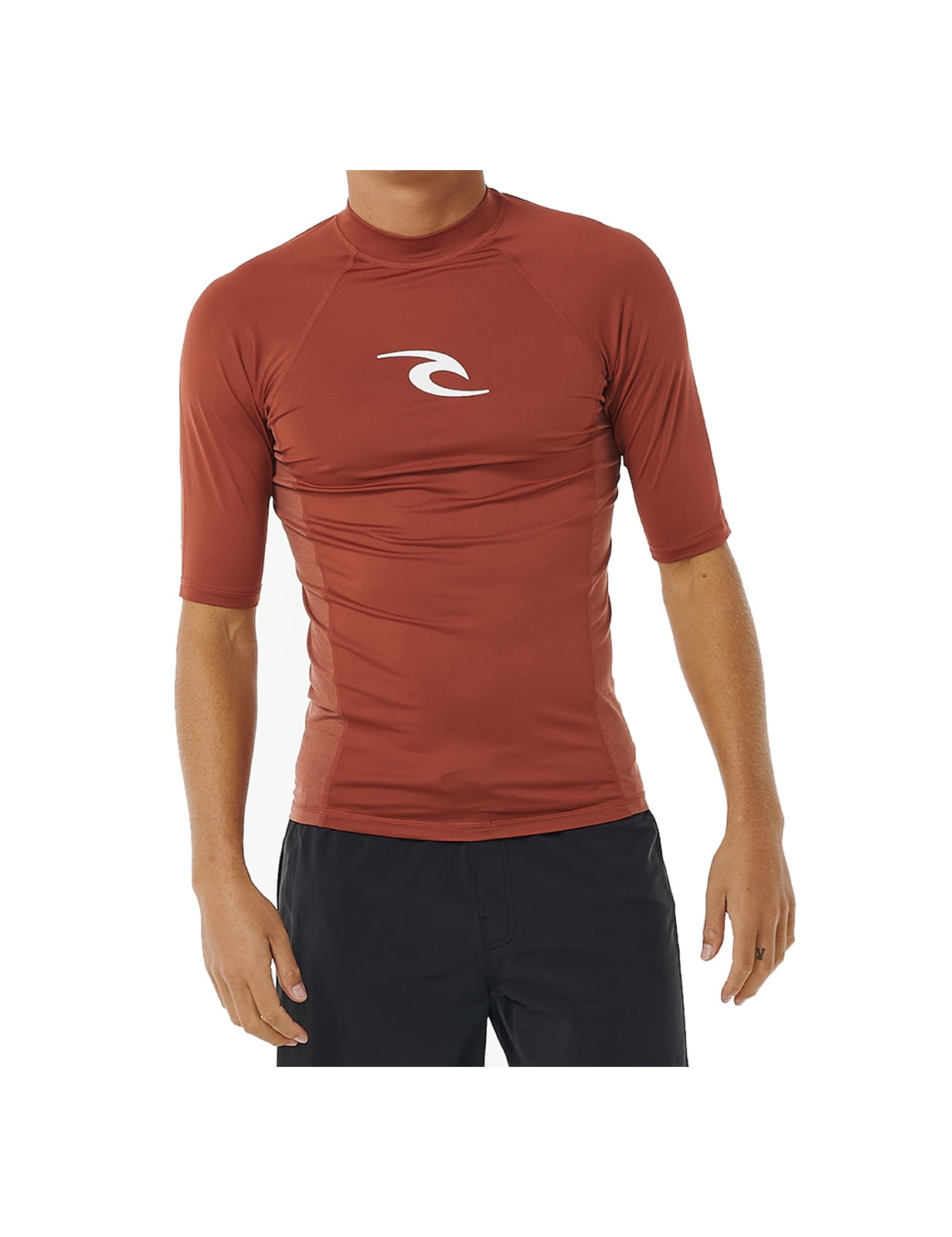 Red Rip Jacket Rip Curl Waves UPF Performance Short Sleeve Rash Vest Red in size Large ...