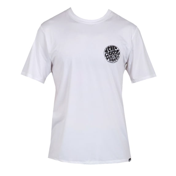 Rip Curl Wettie Short Sleeve Rash Guard Surf Shirt, X-Small, White