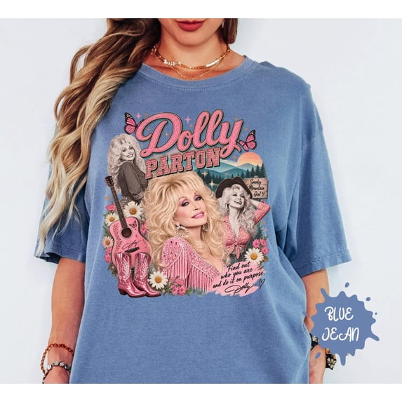 Rip Dolly T-Shirt Vintage Country Music Shirt, Southern Band Tee, Graphic Tee for Country Music Lovers, Dolly Western Shirt