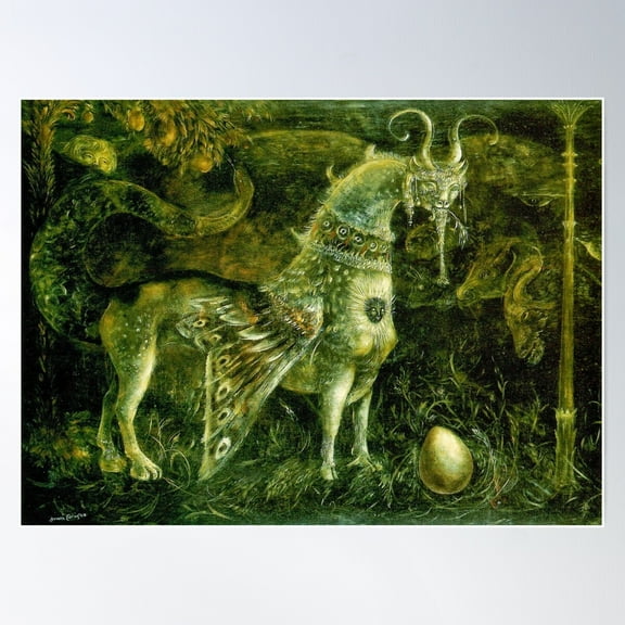 Rip Leonora Carrington, Art By Leonora Carrington Original Poster Wall Art, Modern Wall Decor For Living Room Bedroom, 16x24 UNFRAMED