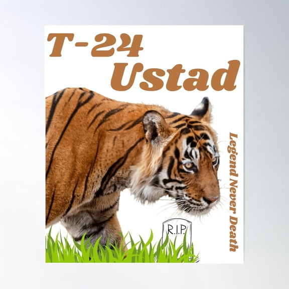 Rip T-24 Ustad Poster Wall Art, Modern Wall Decor For Living Room Bedroom, 16x24 UNFRAMED
