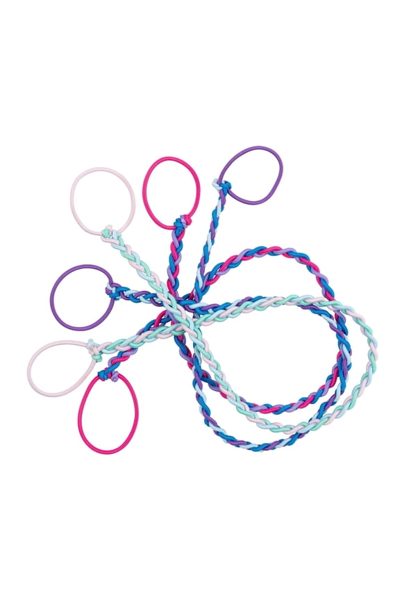 3 ct Multicolor Regular Size Tangle-Free Soft Hair Ties for Medium & Long Hair