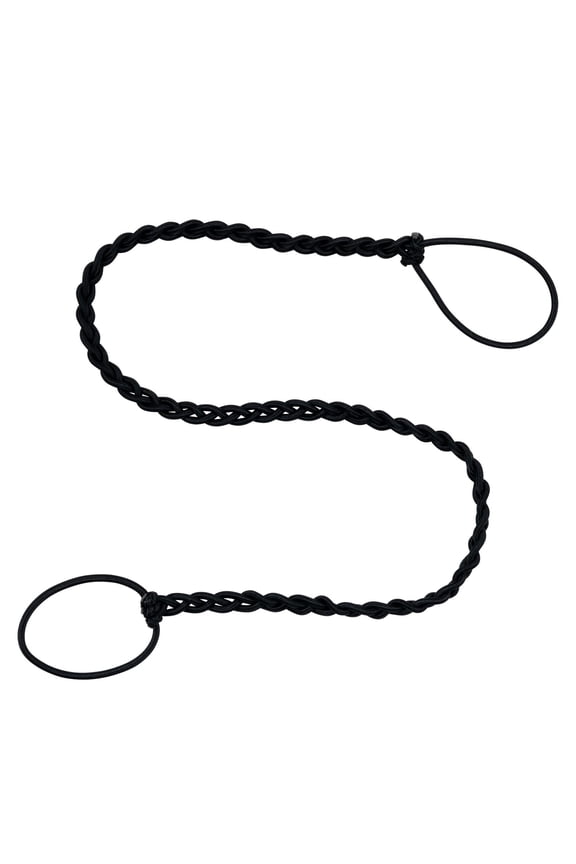 Rip Tie 24" x 3mm Extra Hold Soft Hair Tie for Women, 1pc. Midnight – Tangle Free Ponytail Holders – Prevents Hair Damage – Ideal for Activities like Surfing, Exercising, Running, and More