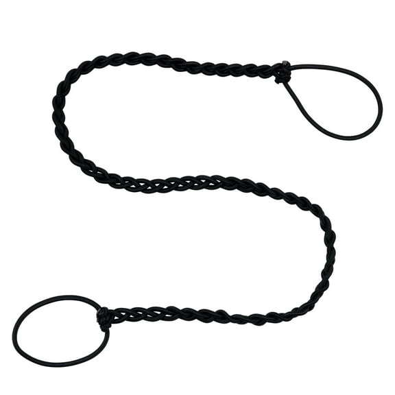 Rip Tie Black Extra Long No Tangle Soft Hair Ties for Very Long or Very Thick Hair